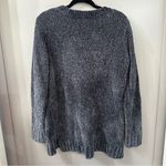Orvis  Women’s Chenille Blue Oversize Chunky Knit Cozy Sweater Size Medium Photo 2