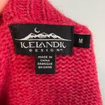 Icelandic designs red Cable Knit Sweater size medium Photo 6