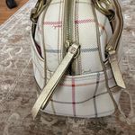Coach Plaid  Handbag - Cream and Gold Photo 4