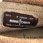 Minnetonka Lyra Soft Suede Fringe Moccasin Open Toe Booties Women’s Size 8 Flats Photo 8