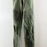 Alo Yoga Pull On High-Waisted Moto Leggings Jungle Green XS Photo 3