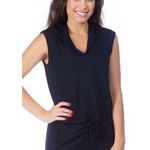 Pink Lotus PL Movement by Women's Mantra Romper with SS Drawstring & Hoodie M Na Photo 0