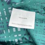 Tory Burch Malachite Silk Print Whitfield Tunic green blue sz 8 Photo 3