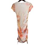 White Fox Boutique NWT  weekend dreaming ribbed dress in peach tie dye sz L Photo 3