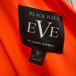Black Halo  Neon Apricot Rex One-Shoulder Gala Formal Gown Dress Size 8 Med Photo 12