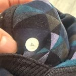 Lululemon Black and Blue Geometric Full zip Scuba Size 4 Stained Glass Hoodie Photo 7