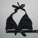 Mossimo Black Halter Tie Swim Sports Bra Beach Bralette Bikini Top L Large Photo 2