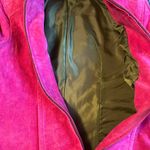 Ruff Hewn Womens Size Small Pink Leather Suede Jacket Barbie Pink Photo 5