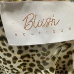 Blush Boutique tiered ruffle animal print long sleeve chiffon dress size XS Photo 8