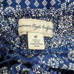 American Eagle  Outfitters Sundress Maxi Dress Sz 6 Blue Boho Cottagecore VNeck Photo 6