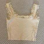 SheIn  Women's Teen Girl Beige Lacey Crop Top Size XS Photo 0