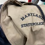 Vintage State Police Windbreaker Utility Jacket Tan Size M Photo 3