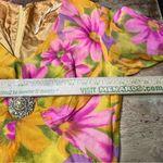 Vintage 60s 70s M Psychedelic Floral Print Boho‎ Indie Maxi Dress 14 Orange Photo 5