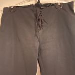 Maria Bianca Nero  Black Lace Up Flared Pants Zipper Back Sz L Photo 2