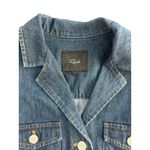 Rails Lisette Raw Denim Mini Dress Long Sleeve Button Down Shirt Dress Photo 8