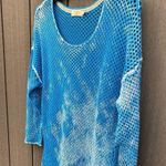 Paradise Shores Cotton Sweater Blue Size XL Photo 3