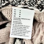 American Eagle Wool Blend Open Waterfall Fringe Cardigan Aztec Tan Black Medium Photo 8