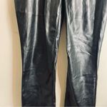 Gap  Faux Leather Pants Black Vintage Slim High Rise Straight size 10 Photo 9