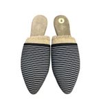 Charleston Shoe Company Blakely Mules Shoes Women’s Sz 5 Black White Stripe NEW Photo 2