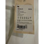 INLYRIC Bodysuit‎ Deep V Neck Long Sleeve Thong Snap Crotch White Size M Size M Photo 2