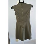 Closet‎ London Olive Green High Neck Wrap Skirt Mini Dress Size 4 Photo 3
