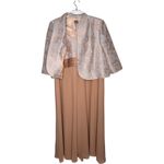 R & M Richards 2000s Champagne Formal Dress & Brocade Jacket 22W Photo 1