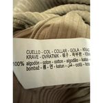 ZARA  Women Tan Long Sleeve Ribbed Knit Polo Pullover Henley Sweater Top Size M Photo 3