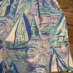 Lilly Pulitzer Women Size Small Gianni Romper Light Lilac Aboat Time Sailboat Photo 2