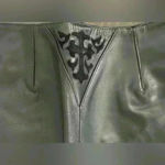 New York Oakwood Flying Bikes Women's 100% Leather Pants (353) Black Size 6 Photo 6