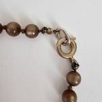Western Germany Vintage Brown Tiger's eye Lucite Bead Necklace Photo 3