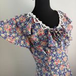 Gunne Sax  Jessica McClintock Vintage Ditsy Floral Mini Dress Sz 9/10 Photo 1