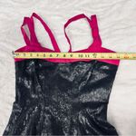 Jay Godfrey Size 0 Black Sequin Stretch Pink Straps Mini Dress Cocktail Party Photo 4