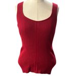 White House | Black Market cashmere blend Crimson ribbed Knit tank NEW Size SMALL Photo 9