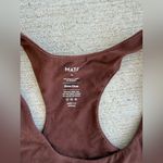 Mate the Label MATE Brown Sports Bra, Size Medium Photo 2