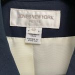 Jones New York Vintage Dark Navy Wool Blazer By Size 4 Petite Photo 6