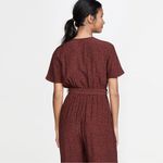 Rails Rust Spotted Jet V Neck Wide Leg Jumpsuit Size Small Photo 2