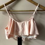 Wildfox Swim Light Baby Pink Fluttery Bathing Suit Top Size L NWT Photo 1