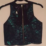 Aeropostale Blue/green metallic crop top Photo 1