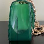 Le Miel  Green Gel Crossbody Bag With Gold Chain Photo 3