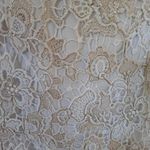 Forever 21  White and‎ Tan Crochet Mini Dress Size Medium Photo 3