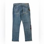 Pilcro  & the Letterpress Embroidered Mid Rise Slim Boyfriend Jeans Photo 1