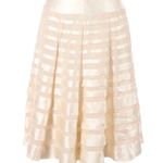 Carmen Marc Valvo Collection 𖦹 Tier Layers Silk A Line Ballgown Skirt 𖦹 Ivory Photo 8