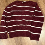 Luv Lane  Red Striped Sweater Photo 0