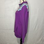 Simply Southern  Whale Print 1/4 Zip Purple Pullover Sweatshirt Jacket Sz S Photo 4