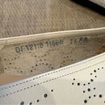 Salvatore Ferragamo  Boutique White Perforated Leather Ballet Flats 11 Italy Photo 8