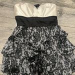 Trixxi Strapless Tube Top  Womens Dress Black and White Size 7  Fancy Sleeveless Photo 1