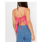 Hazel Boutique‎ Womens Pink Asymmetrical Crop Top Size Medium Photo 1