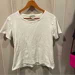 Eddie Bauer Vintage 90s-Y2K cotton ribbed white top boho classic coastal Photo 2