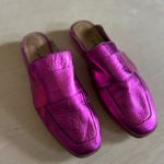 Free People  Women's Metallic Pink Magenta fushia At Ease Loafer Mule EU 38 US 8 Photo 0