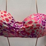 Hula Honey  Size Medium Animal Print Padded Underwire Strapless Bikini Top. New Photo 0